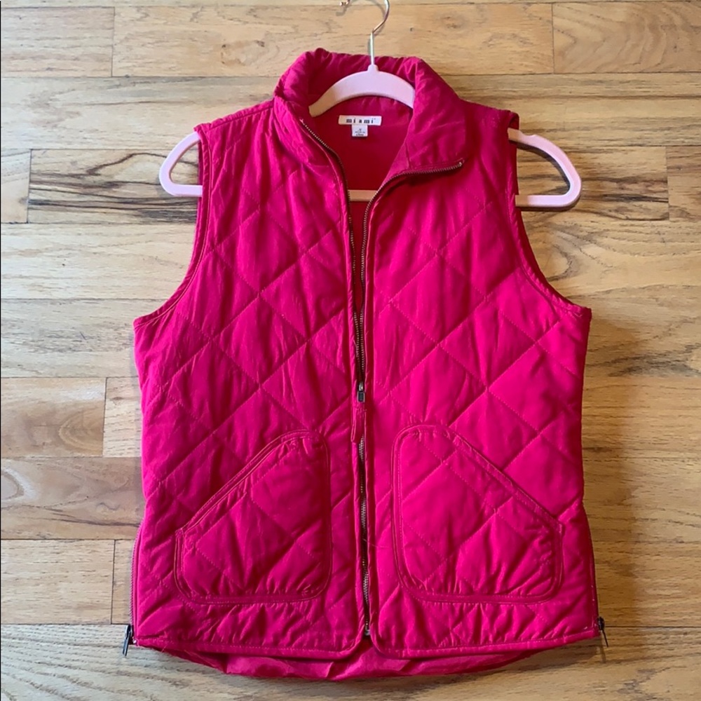 Fushia pink vest
